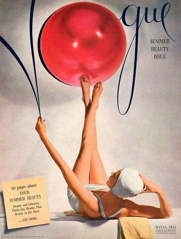 Vintage Fashion Wall Art Print: Vogue 1941